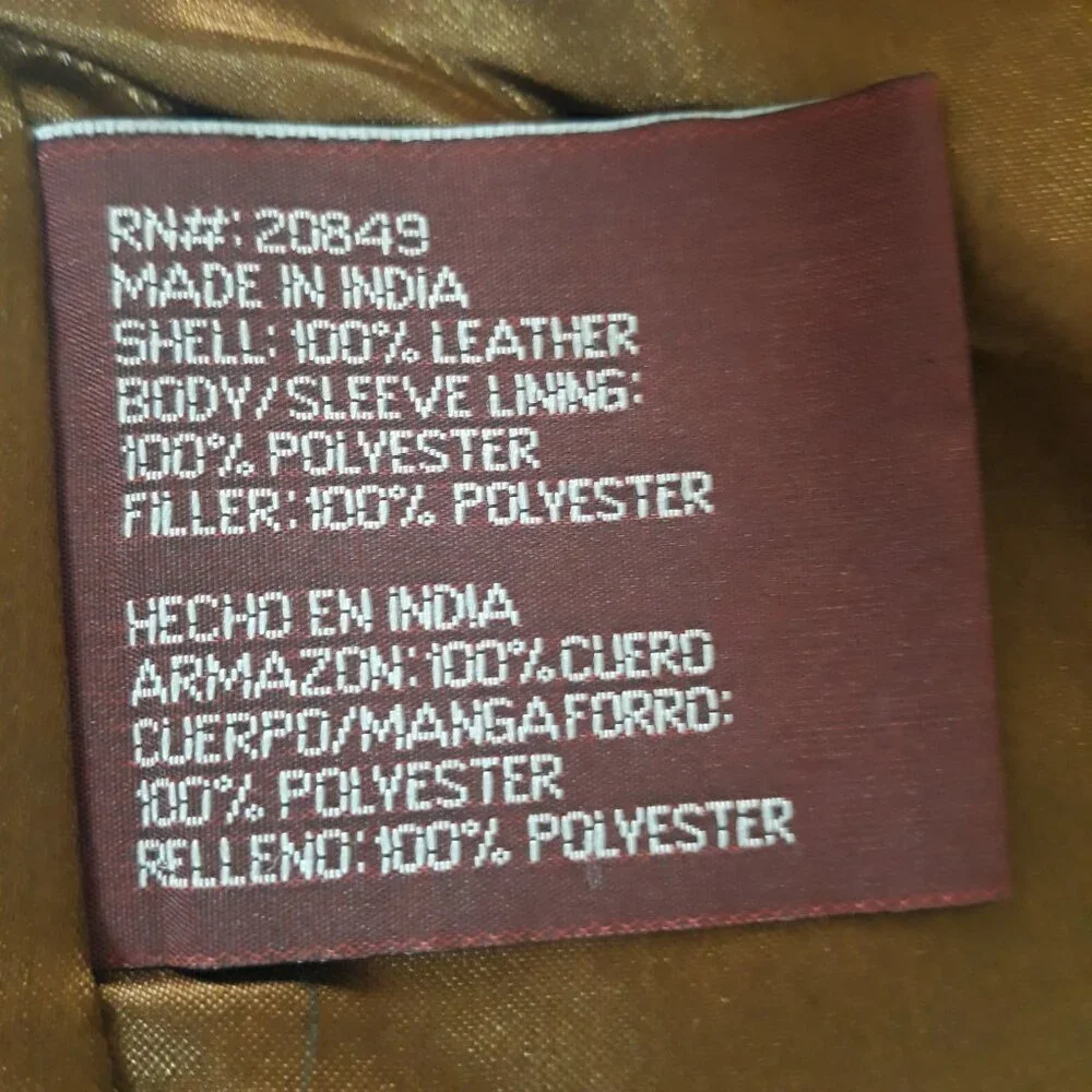 Vtg. L.A. Leather Caramel Brown Blazer Jacket Small Western Classic Minimalist
